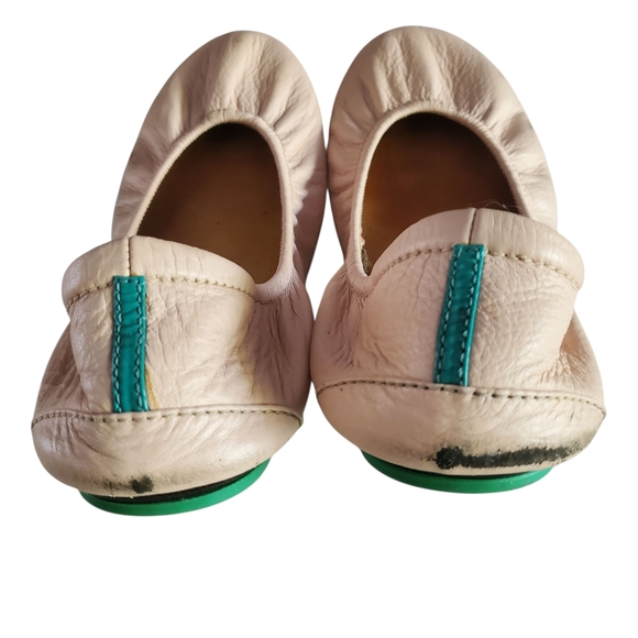 TIEKS By Gavrieli Light Pink Blush Leather Slip-On Classic Ballet Flat Slipper 9 - Picture 7 of 11